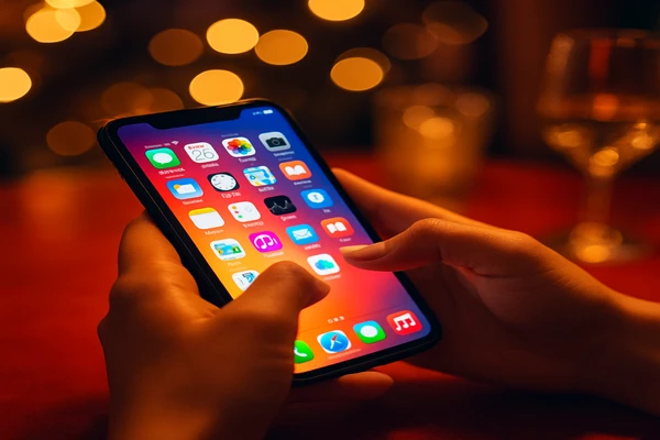 হাতে স্মার্টফোন নিয়ে একজন ব্যবহারকারী ডিজিটাল প্ল্যাটফর্মটি সহজে ব্যবহার করছেন