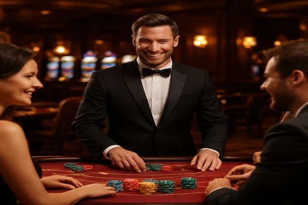 888bet-এর আলোয় ভরা রঙিন স্লট মেশিন ও গেমিং পরিবেশ